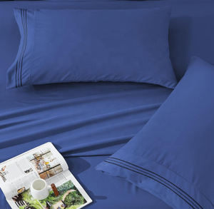 1500 chủ đề đếm 4-mảnh dễ dàng phù hợp với đôi chải bedding Set ba dòng thêu Khăn trải giường cho thoải mái và phong cách của bạn - Product Image 4