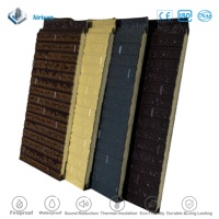 Panneaux muraux insonorisants, panneaux sandwich décoratifs en PU, panneaux sandwich pour murs, revêtement mural, panneaux sandwich en acier galvanisé