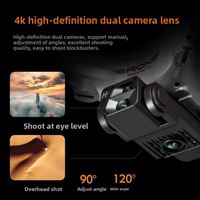 Drone intelligent KY102 avec caméra 4K, positionnement par flux optique, évitement d'obstacles, quadricoptère à longue autonomie de vol pour adultes et débutants