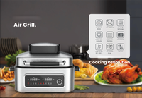 6L 6.5QT Cuire Griller Rôti Air Grill Bombe À Air Préchauffer Manuel Ehydrate Combo Tout en Un Pot Friteuse À Air Intelligente