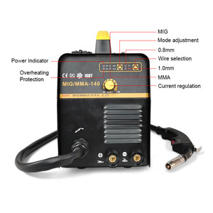 DANCY Poste à souder <span class=keywords><strong>MIG</strong></span> industriel portable à onduleur, convivial pour les débutants, <span class=keywords><strong>Mig</strong></span> <span class=keywords><strong>140</strong></span> 220V, Nouvelle machine à souder MMA 140A 60% de cycle de service - Product Image 2