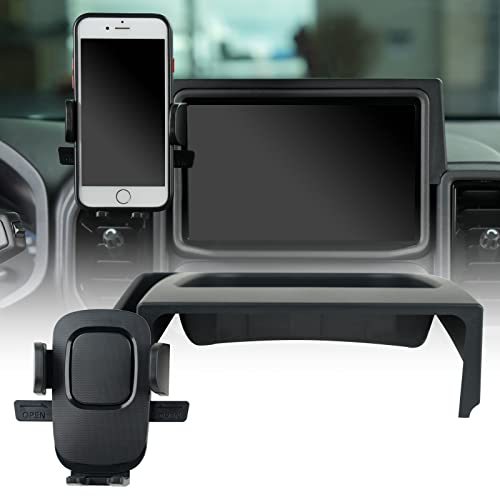 Dashboard 360 Degrees Rotation Air Vent Bracket Cup Mobile Cell Phone Mount with Tray Internal Accessories for Ford Bronco