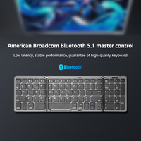 Nouveau clavier pliable ultra-mince sans fil rechargeable pour tablette Android avec pavé numérique intégré – Vente chaude