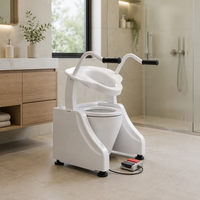 Système d'aide à la toilette de qualité médicale, conception étanche pour faciliter les soins quotidiens aux personnes âgées