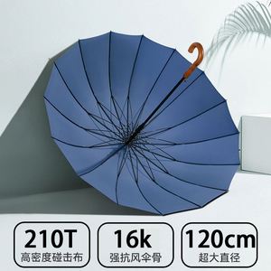 Parapluie de golf automatique classique personnalisé grand format, nouveau design, coupe-vent, sur mesure, diamètre ouvert 130 cm, tout-en-un pour les entreprises - Product Image 4