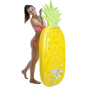 Zattera galleggiante gonfiabile con ananas in PVC gigante grande zattera galleggiante di ananas