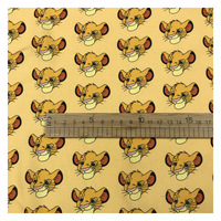 Populaire Simba Lion Cartoon 100% Viscose tissu numérique imprimé pour vêtements écologiques doublure Textile à la maison