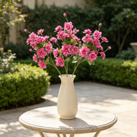 62,5 cm realistische zachte kunstmatige camelia steelbloem voor winterbruiloft, kerst, tuin, vaas, tafel, huisdecoratie, jubileum cadeau