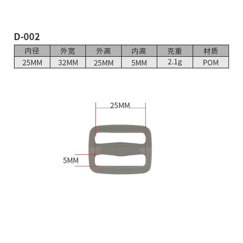 D002-25MM, code couleur 802681
