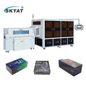SKYAT mesin pembungkus garis tersembunyi otomatis presisi tinggi untuk kemasan elektronik kosmetik karton plastik 380V/220V - Product Image 3