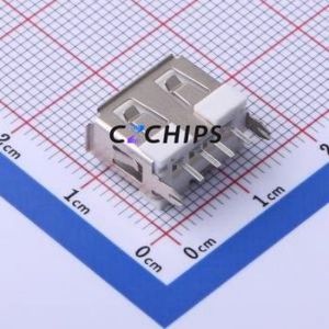 KH-AF180ZJ-10-JB USB Connector Through hole Component (THT) Connector Type-A USB 2.0 Female Through Hole - Product Image 2