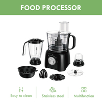 Elektrikli 8 in 1 çok fonksiyonlu masa blender öğütücü kıyıcı nutri 550w Blender sıkacağı mutfak robotu