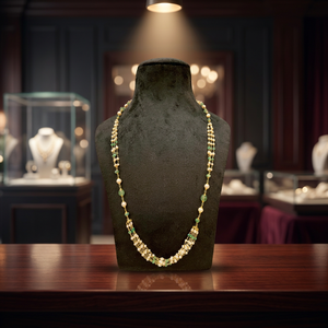<b>Prestige</b> Freshwater Pearl Necklace Elegant Wedding Jewelry with Main Stone - Product Image 3