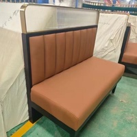 Banquette Lounge, restaurant, hôtel commercial de luxe, ensemble de banquettes d'angle, meuble de bar en cuir moderne