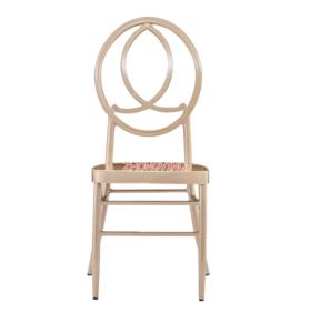 Chaises de mariage en métal doré de luxe, meubles de banquet empilables pour hôtels, événements et appartements, pour le salon, vente en gros - Product Image 1