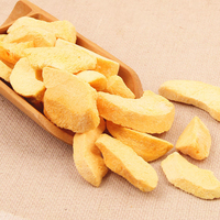 Heetst verkopende 100% natuurlijke gevriesdroogde gele perzikplakjes FD perzikchips zonder toegevoegde suiker knapperige fruitsnacks groothandel bulk