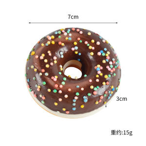 Modèle de beignet en simulation de nourriture, gâteau, dessert, aimant de réfrigérateur 3D, <span class=keywords><strong>jouet</strong></span> anti-stress - Product Image 5