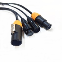Câble de liaison audio d'alimentation 3 broches PowerCon True1 1m 2m 3m 5m 5 PIN DMX 2.5mm2 Câble d'extension pour éclairage de scène