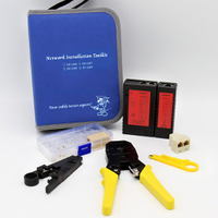 Kit d'outils de réparation et d'entretien d'ordinateur réseau portable Nf-1206, testeur de câble LAN, dénudeur de fils Nf-468, ensemble d'outils de sertissage