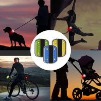 Lampe de course multi-usage UMIONE à 4 LED réfléchissantes, étanche IPX5, batterie rechargeable, commande tactile pour la course nocturne