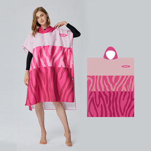 Toalla <span class=keywords><strong>Poncho</strong></span> con Capucha de Microfibra Personalizada OEM para Adultos, Impresa, de Secado Rápido, Ecológica, para Cambiarse en la Playa, Fabricante - Product Image 1
