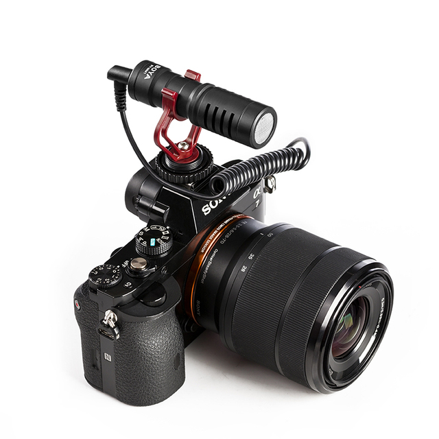 Hot Universal BOYA BY-MM1 Microphone Shotgun Video Microphone Recording Mic for OSMO DSLR Camera Smartphones 3.5MM Audio cable