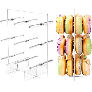 Soporte de donut acrílico reutilizable de doble cara Bagels con capacidad para 9 o 18 donuts para fiesta de Baby Shower boda cumpleaños - Product Image 1