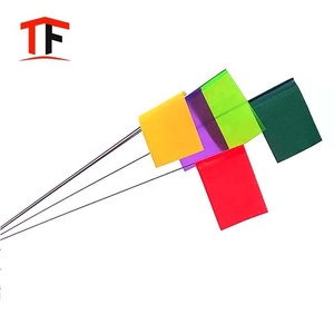 4x5 inch dây thép mốc cờ thủy lợi dấu hiệu phun nước sân cỏ vườn chó đào tạo vô hình hàng rào PVC đánh dấu cờ - Product Image 1