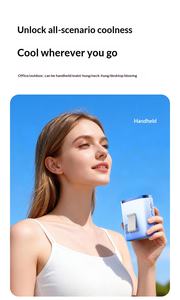 Ventilateur portable rechargeable 3000 mAh à clipser à la ceinture, idéal pour l'escalade en extérieur, mini-ventilateur sans fil à suspendre au cou, <span class=keywords><strong>prix</strong></span> de gros abordable - Product Image 6