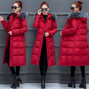 2020 hiver nouvelle version coréenne des vestes longues et moyennes à grand col en fourrure en coton épais pour femmes - Product Image 4