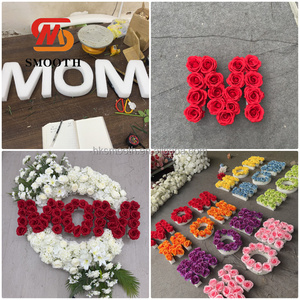 Corona floral lisa para memoriales, flores artificiales grandes, tributo, arreglos florales personalizados, panel floral funerario - Product Image 2