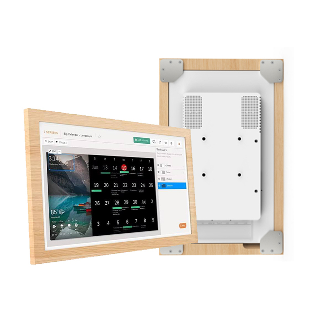 New 32" IPS 1080p Wooden Frame Android Tablet PC Capacitive Touch Screen Rockchip Quad/Octa Core Wi-Fi POE NFC 4G 4GB ROHS