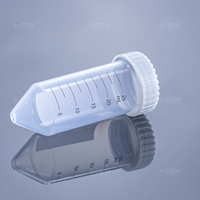Tubes de centrifugation Falcon stériles en PP transparent, 25 ml, à fond conique, consommable de laboratoire avec capuchon inclus, standard centrifugation 12000 g