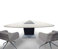 Table de réunion de bureau au design unique avec prise intelligente Petite table de conférence moderne de luxe à vendre