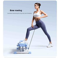 Machine de ski pliable en acier pour la maison, équipement de fitness pour amincir et sculpter la silhouette, sports d'intérieur CN;HEN