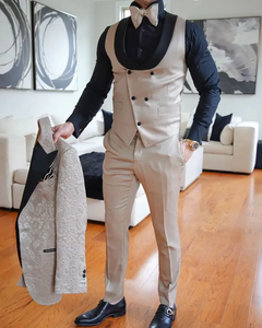 Traje de moda para hombre, banquete, boda, mejor hombre, novio, esmoquin de fiesta de tres piezas para graduación, traje de boda, trajes de negocios para hombre, Blazer - Product Image 3