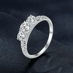 Anello in Argento S925 con Moissanite da 1,1 Carati, Motivo Classico Francese, Stile Minimalista di Lusso, Regalo di Nozze <span class=keywords><strong>per</strong></span> Moglie, <span class=keywords><strong>Festa</strong></span> <span class=keywords><strong>della</strong></span> <span class=keywords><strong>Mamma</strong></span> - Product Image 4