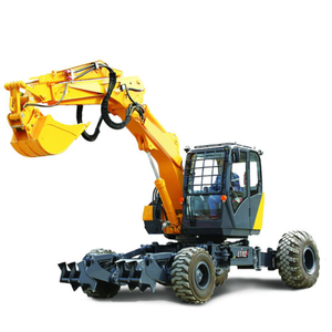 Miniexcavadora Hidráulica Flexible de 4 Ruedas y 10 Toneladas, Motor ET112, Caja de Cambios, PLC, Rodamientos de Alta Eficiencia, Marca Líder - Product Image 1