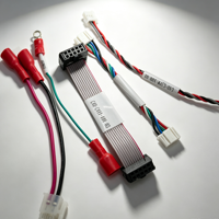Adaptateur de connecteur d'alimentation Molex personnalisé 4P femelle avec bornes 2 broches, assemblage de câble isolé en PVC pour faisceau de câblage électronique OEM