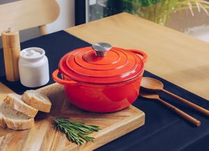 Varios juegos de utensilios de cocina de hierro fundido esmaltado seguro, cazuela esmaltada, Horno Holandés, juego de cocina de sartén - Product Image 2