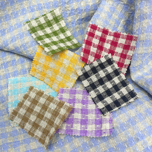 Nouveau design 2025 Tissu 100% <span class=keywords><strong>lin</strong></span> biologique certifié Oeko-Tex, teint en fil, à carreaux gingham, délavé à l'enzyme et à la pierre, vente en gros <span class=keywords><strong>au</strong></span> <span class=keywords><strong>mètre</strong></span> - Product Image 1