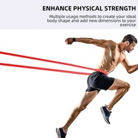 Bandes de résistance Bellewins 5 couleurs 5-125LB, bandes élastiques pour l'assistance aux tractions, le fitness, le yoga, la physiothérapie, l'entraînement à domicile