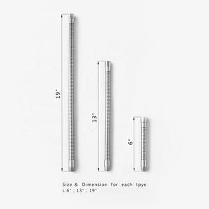 Haute qualité 6 pouces en acier chromé et tube à col de cygne en fer galvanisé bricolage support de tablette universel - Product Image 3