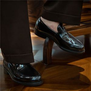 Mocassins habillés pour hommes de marque tendance, de haute qualité, d'inspiration britannique, rehaussants, pour affaires et occasions formelles - Product Image 3