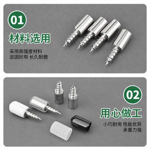 Vis autotaraudeuses pour accessoires de quincaillerie de meubles en fer, fixation de supports d'étagères de cuisine, durables et faciles à installer - Product Image 5