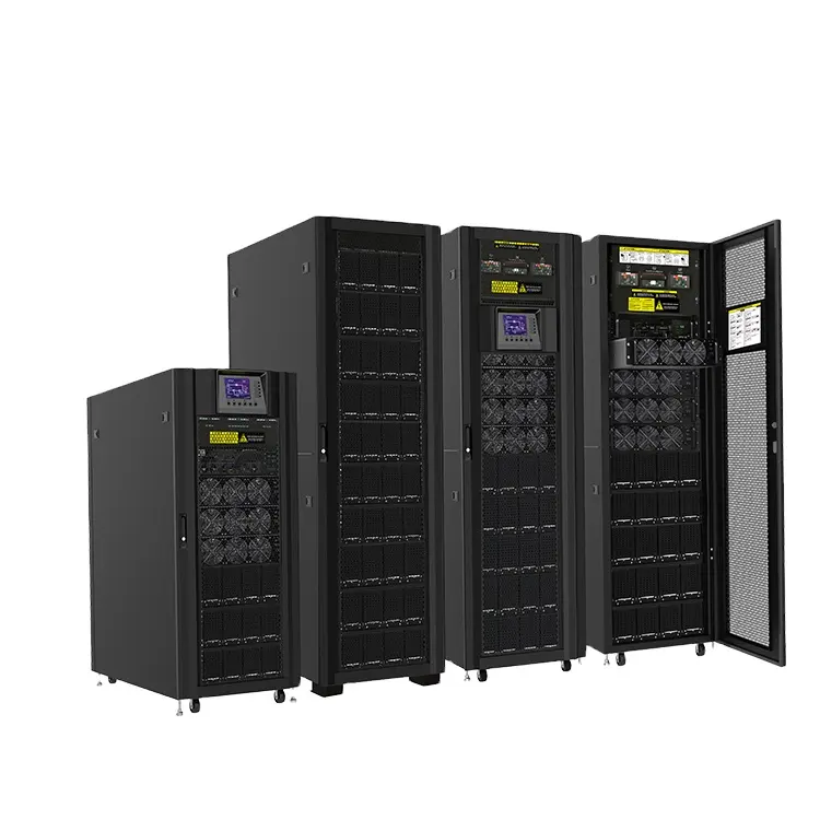 OEM Transformer Modular UPS, 380V 415V 3 fase Intergrade IGBT Online UPS 60kVA 120kVA 200kVA