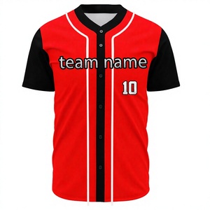 Sweat-shirt de baseball uniforme, imprimé par sublimation thermique, maille respirante, broderie personnalisée, maillot de baseball pour homme - Product Image 1