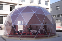 Tenda Dome Glamping Mewah Transparan Rumah Dome Geodesik untuk Hotel, Resor, Taman, dan Berkemah di Luar Ruangan