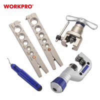 WORKPRO – Kit d'outils de plomberie SAE et métrique, ensemble d'outils d'ébavurage, pince de coupe-tuyau, ensemble d'outils d'ébavurage, 5 pièces
