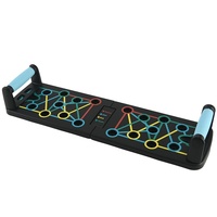 Planche de pompes mécanique pliable multifonction en plastique pour l'entraînement des muscles pectoraux unisexe à domicile, équipement de fitness intérieur